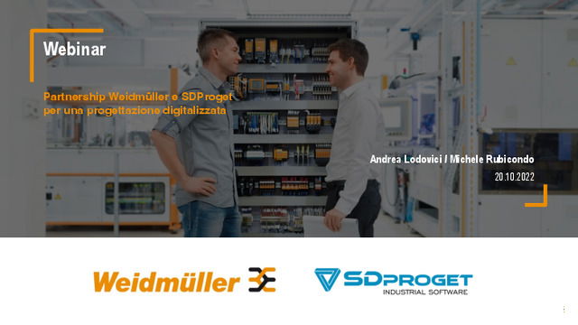 Partnership Weidmüller e SDProget: SPAC Automazione, M-Print® PRO e Weidmüller Configurator vi portano ai vertici della produttività nella progettazione elettrica