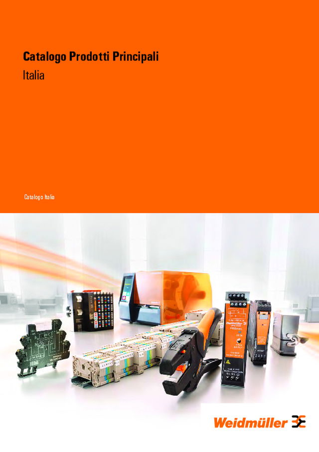 Ecco il catalogo Italia dei prodotti principali