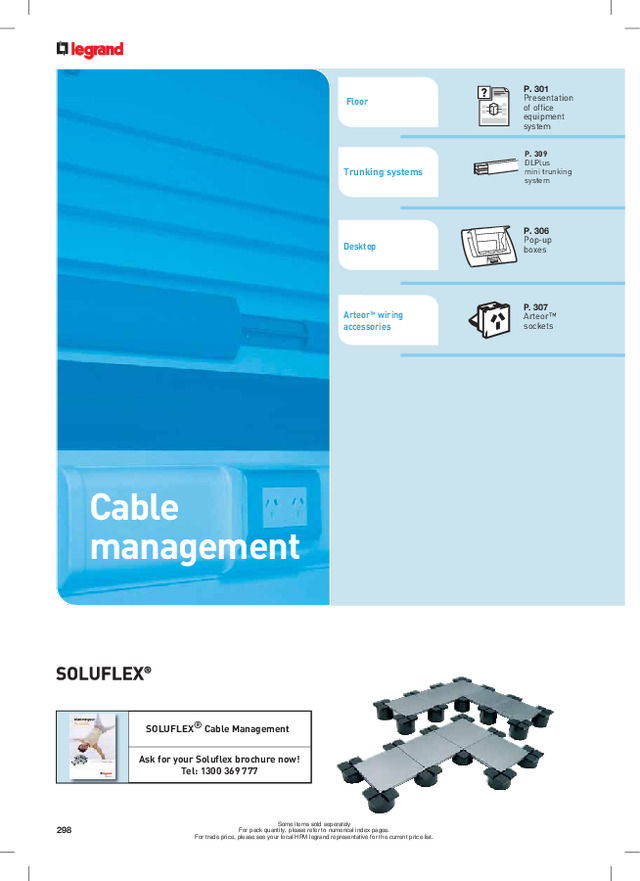 Legrand cable management