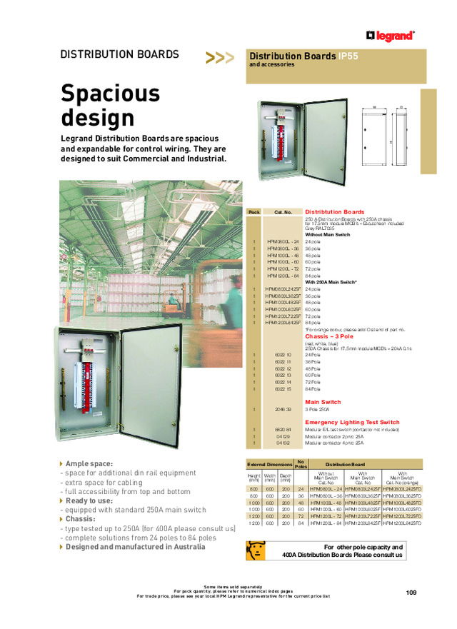 Legrand Distribution Boards