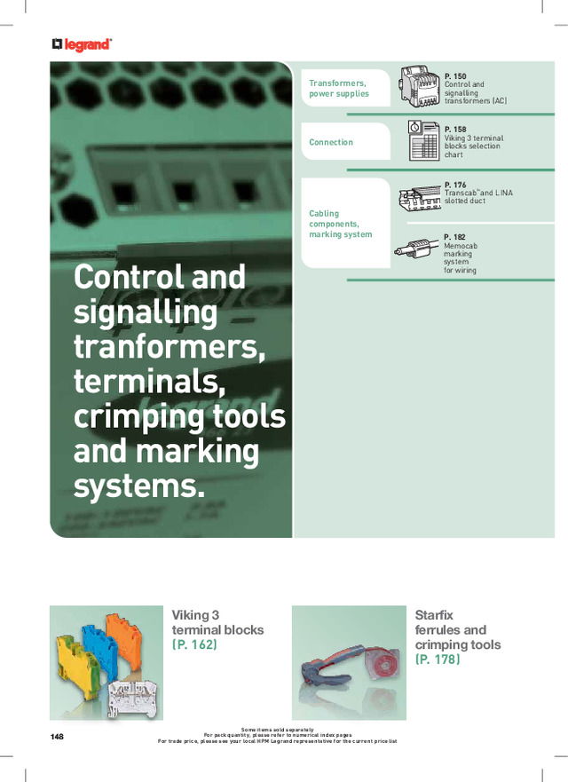 Legrand power terminal blocks