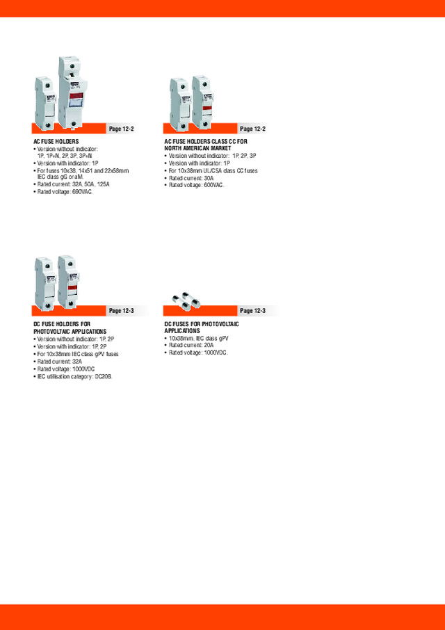 Lovato electric: fuse holders and fuses