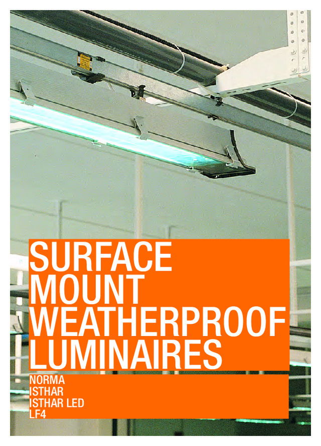 Spectra surface mount weatherproof luminaires