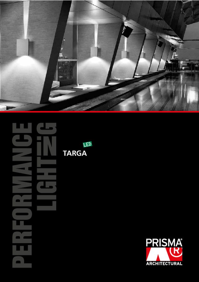 Performance in Lighting - Targa - LED Outdoor Wall Mounted Luminaire