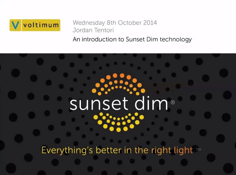Introduction to Sunset Dim Technology webinar