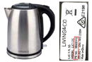 Recalled: The Warehouse - Living and Co. Stainless Steel and Red Kettles 1.7L