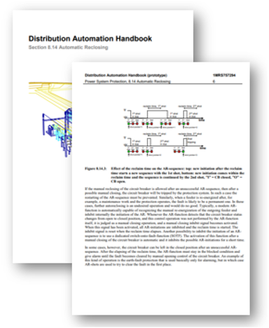 Distribution Automation Handbook: Automatic Reclosing
