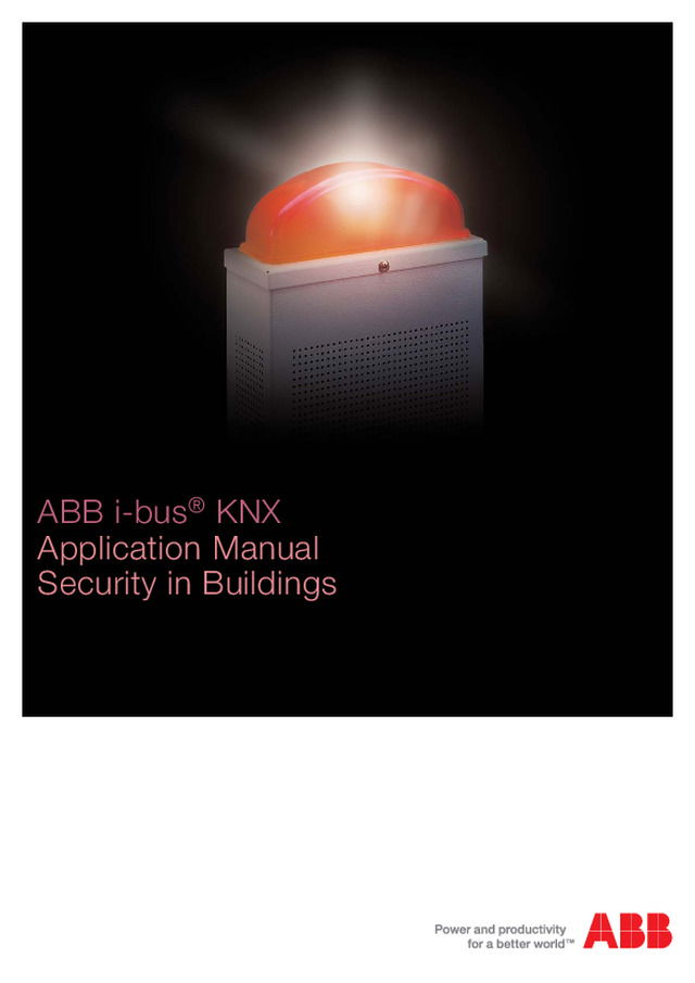 Manual de aplicação de segurança KNX ABB i-bus® nos edifícios