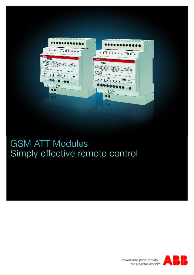 Módulos GSM ATT | Controlo remoto simplesmente eficiente
