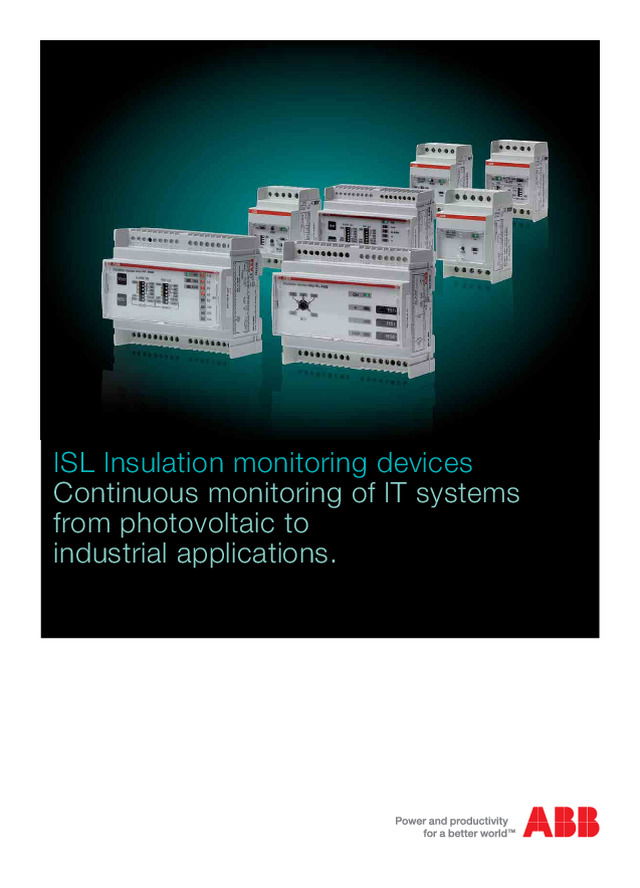 ISL Insulation monitoring devices (EN)