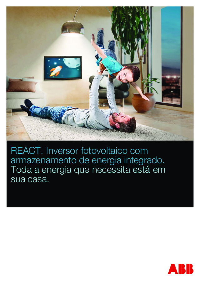 REACT — Inversor fotovoltaico com armazenamento de energia integrado