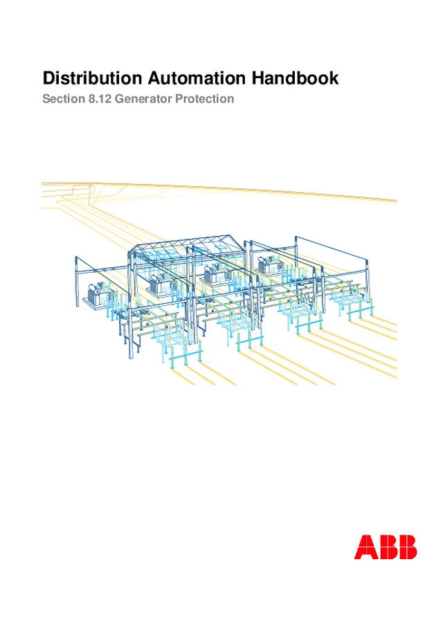 Distribution Automation Handbook Section 8.12 Generator Protection