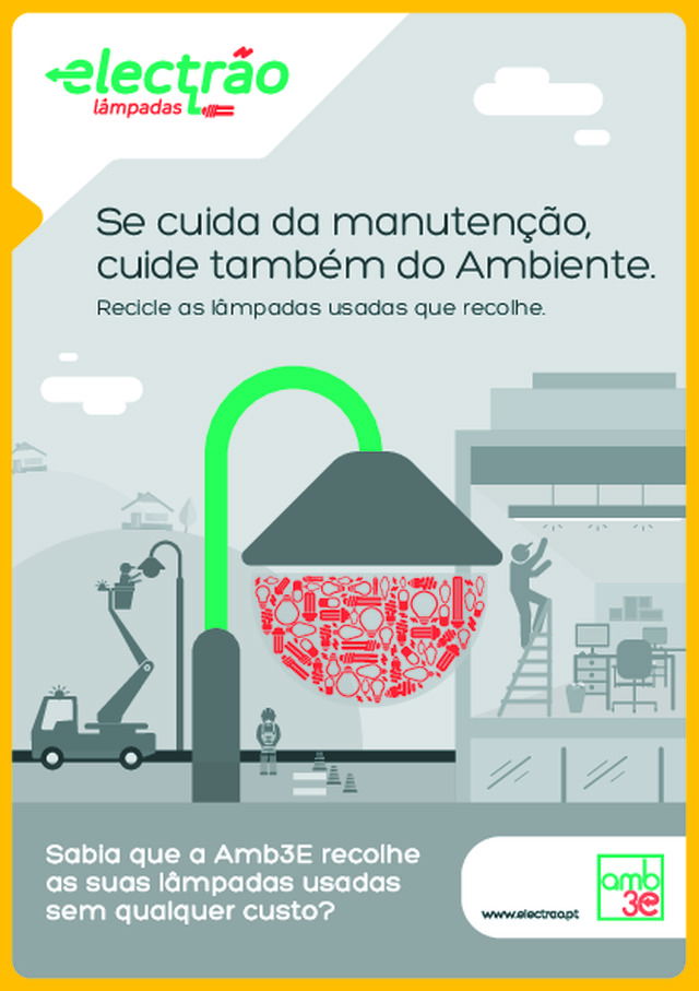 Folheto para profissionais | Recicle as lâmpadas usadas que recolhe