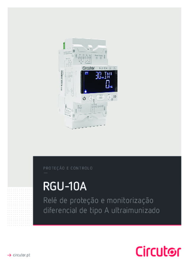 PROTEÇÃO E CONTROLO RGU-10A Relé de proteção e monitorização diferencial de tipo A ultraimunizado