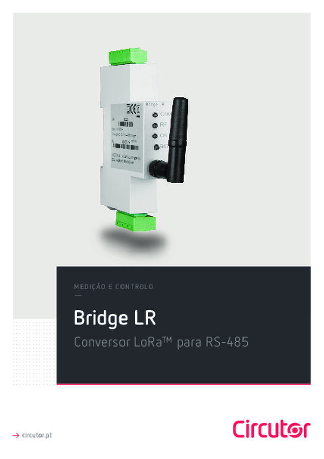 Medição e Controlo - Bridge LR - Conversor LoRa™ para RS-485