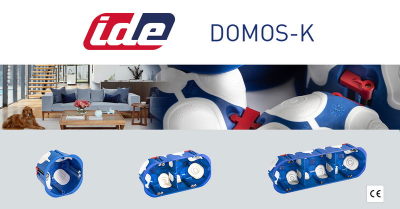 Caixas de mecanismos para paredes ocas: Série Domos-K