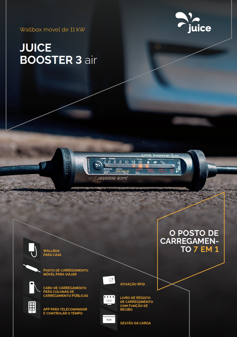 Juice Booster 3 air, a wallbox inteligente "on-the-go" mais pequena do mercado