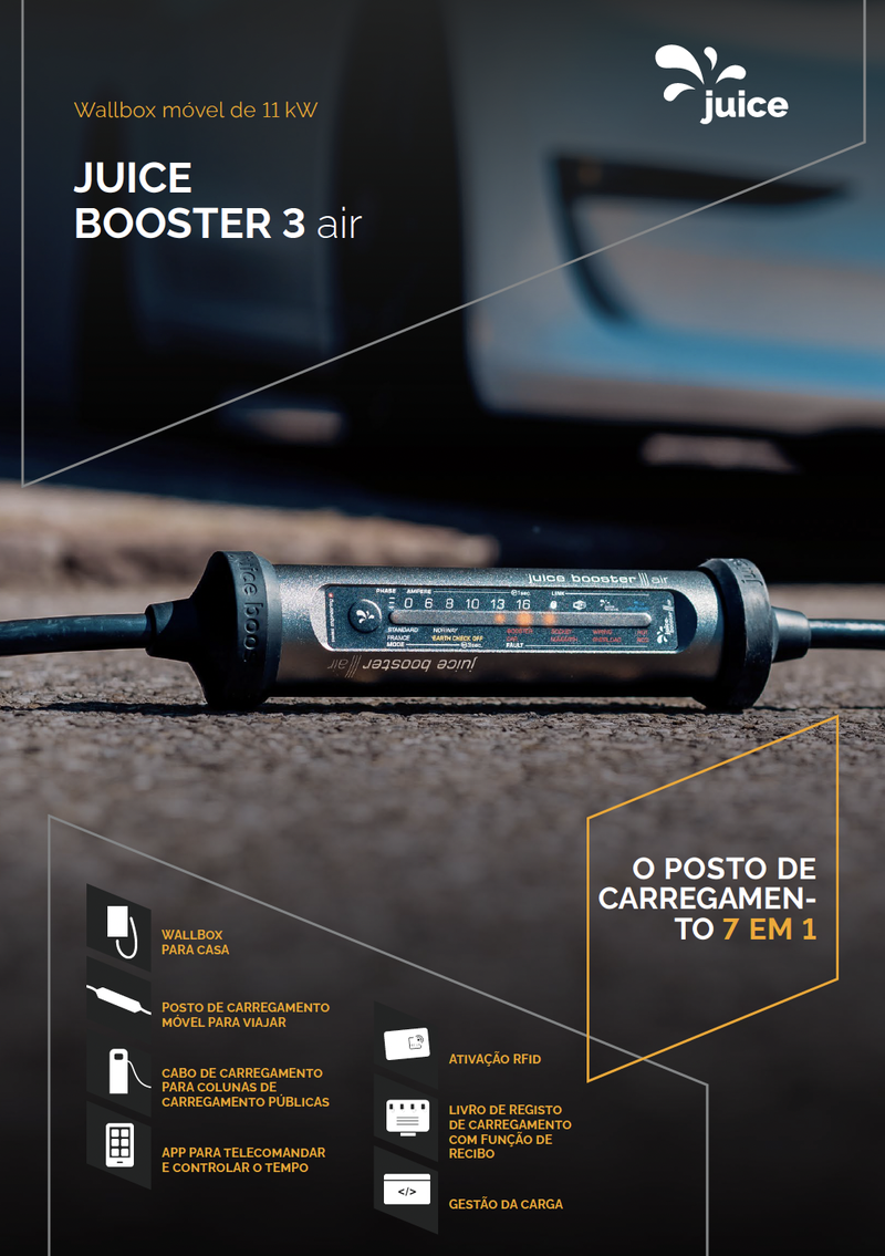 Juice Booster 3 air, a wallbox inteligente "on-the-go" mais pequena do mercado