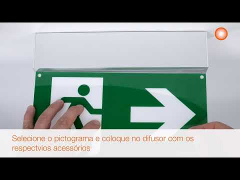 Instalação LEDVANCE Emergency Exit Sign
