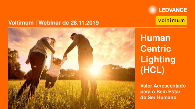 Apresentação webinar Human Centric Lighting