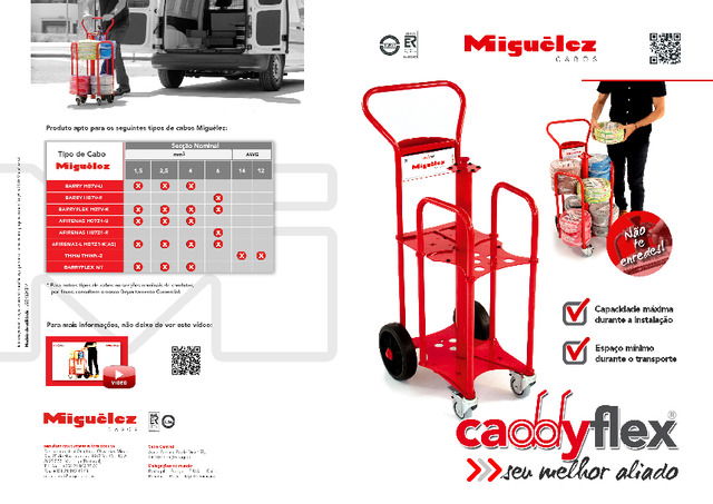 CaddyFlex - o carro de transporte de cabos elétricos