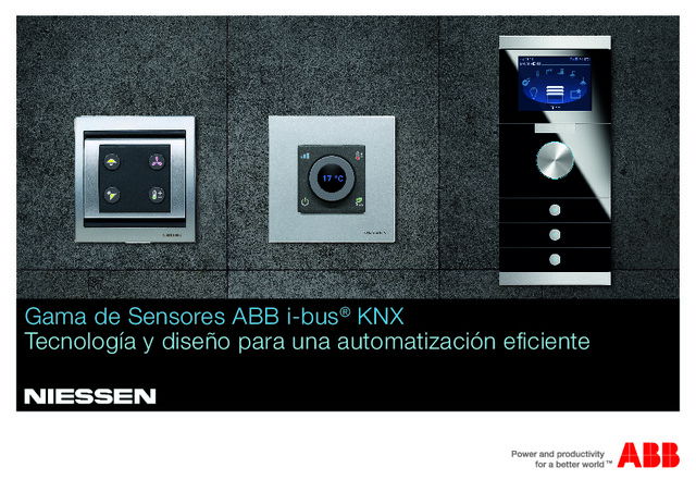 Catálogo de benefícios da Gama de Sensores ABB i-bus KNX
