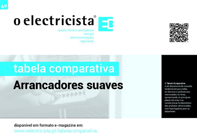 Tabela comparativa de arrancadores suaves