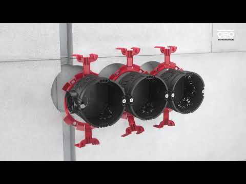Instalação de caixas de encastrar - OBO Bettermann