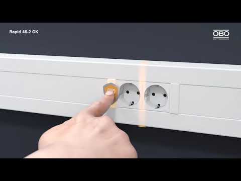 System comparison device installation trunkings Rapid 45-2 vs. Rapid 80 (DE/EN) - OBO Bettermann