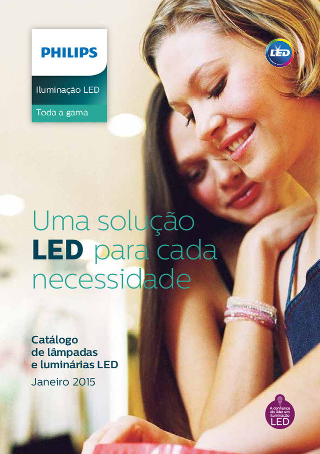 Catálogo de lâmpadas e luminárias LED Philips 2015