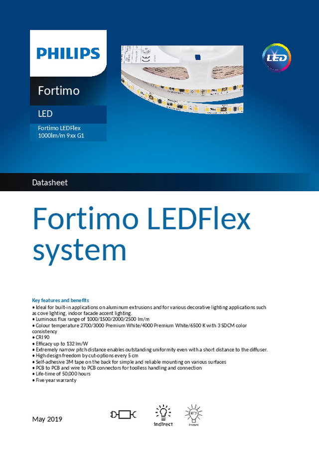 Fortimo LEDFlex 1000lm/m 9xx G1 - Ficha técnica