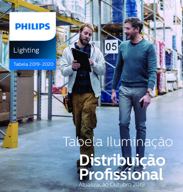 Tabela de preços de iluminação profissional 2019