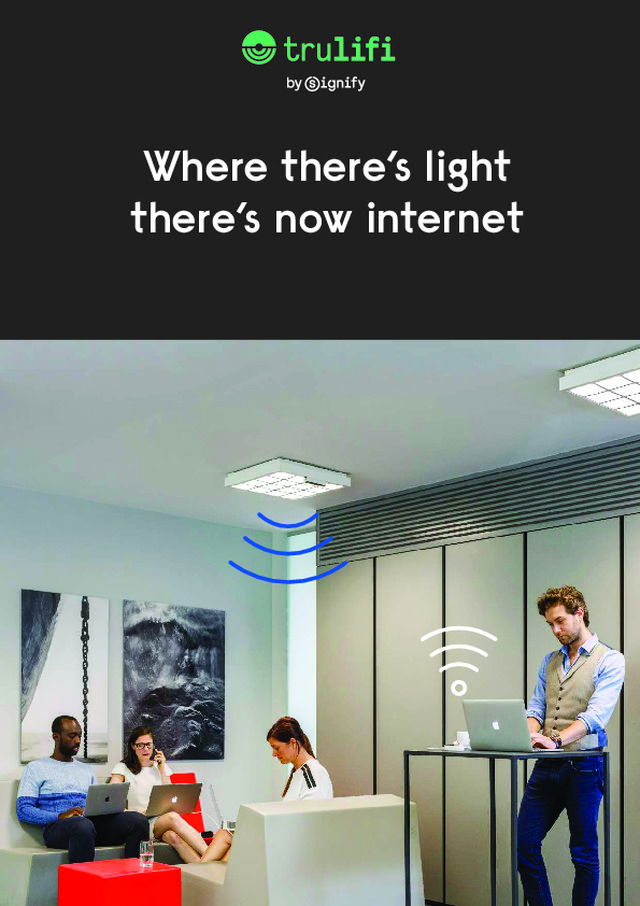 Trulifi: Onde há luz agora há internet!