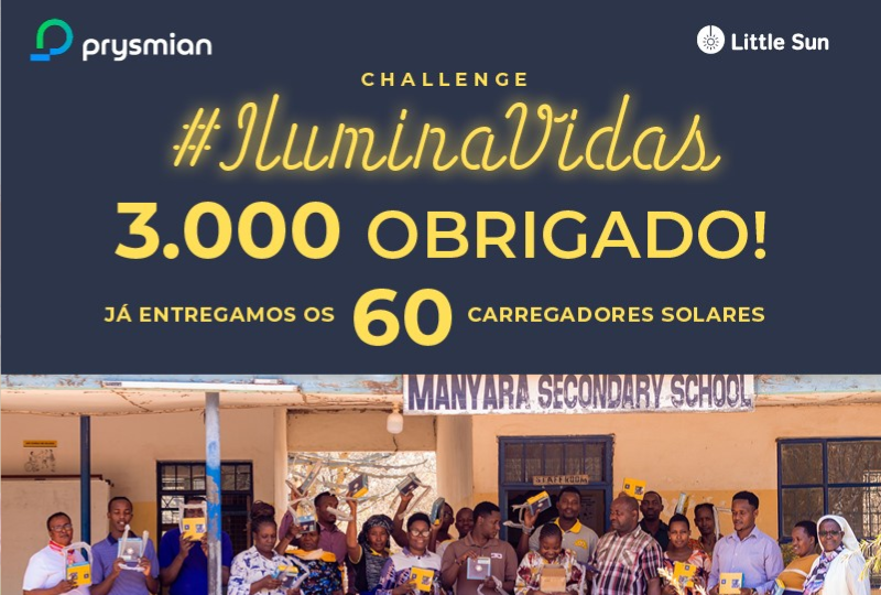 A Prysmian entrega 60 carregadores solares a docentes em escolas da Tanzânia sem acesso à rede elétrica