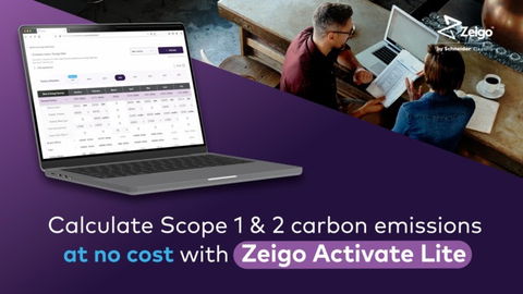 Schneider Electric lança Zeigo™ Activate Lite – a versão melhorada do seu plano de subscrição gratuito para uma gestão abrangente das emissões