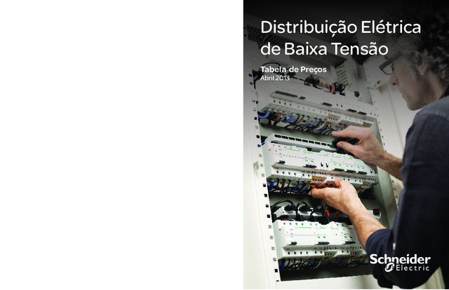 Distribuição eléctrica de BT - Tabela de preços