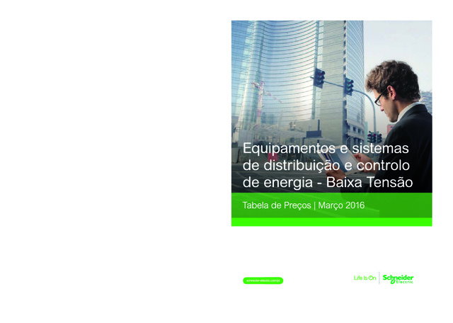 Schneider Electric: Automação & Controlo, Tabela de Preços (Março 2016)
