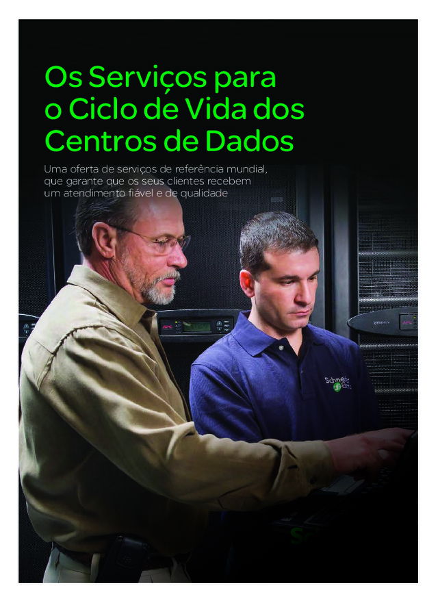 Os Serviços para o Ciclo de Vida dos Centros de Dados