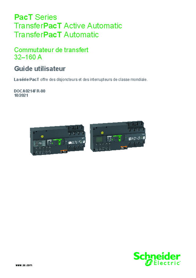 PacT Series TransferPacT Active Automatic (French)