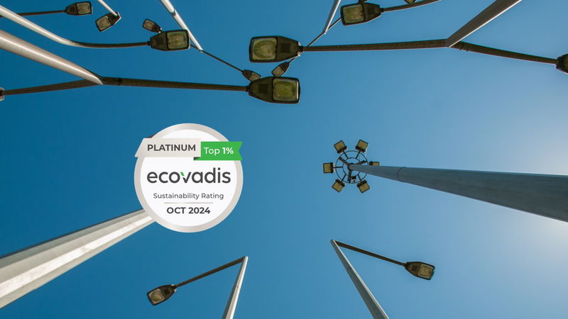 Signify distinguida com medalha de platina EcoVadis, obtendo a classificação mais elevada desde a sua oferta pública inicial (OPI)
