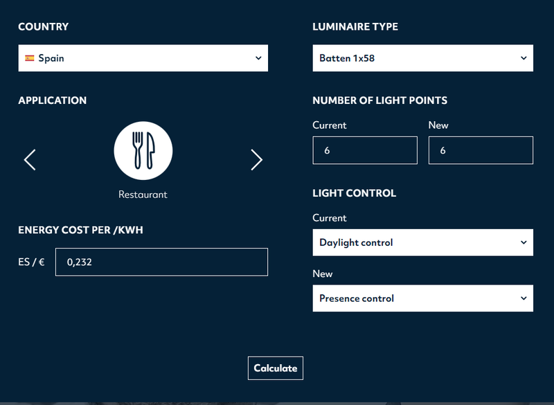 Descubra quanto pode poupar com a nova calculadora de energia “Wattwiser” da Thorn Lighting!