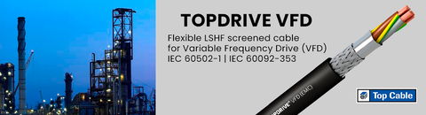 TOPDRIVE® ROZ1-K, o cabo de alimentação para motores de variadores de frequência (VFD)
