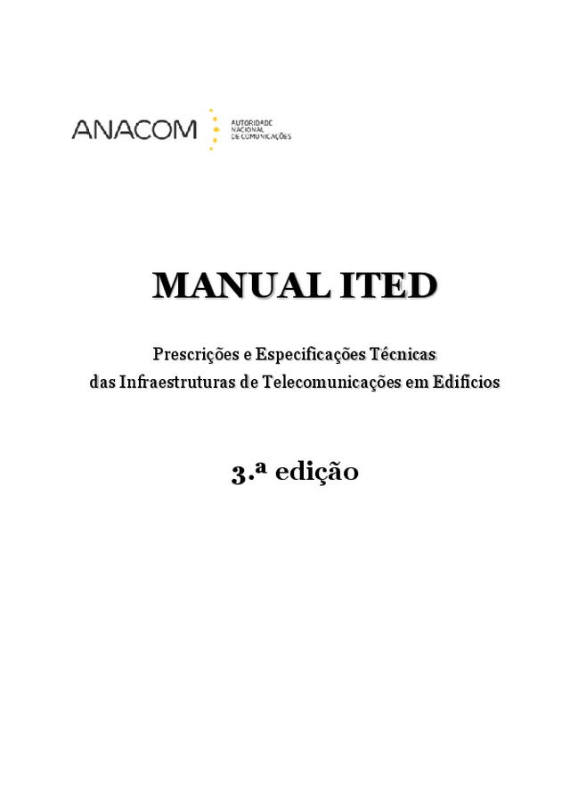 Manual ITED (3.ª edição - Setembro de 2014)