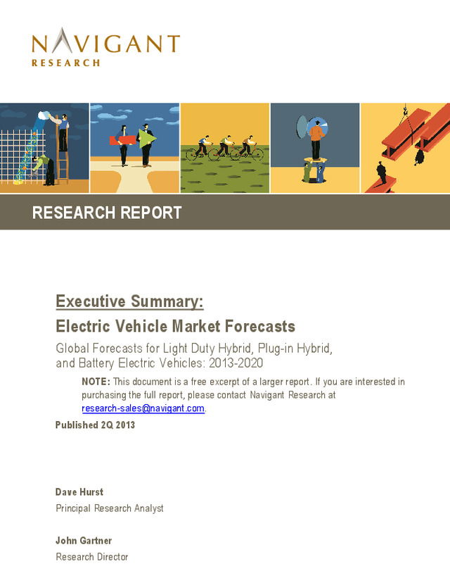 Relatório da Navigant Research sobre veículos automóveis (EN)