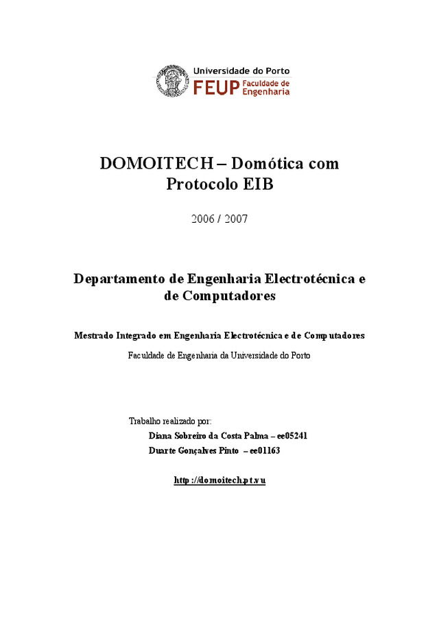 DOMOITECH – Domótica com Protocolo EIB