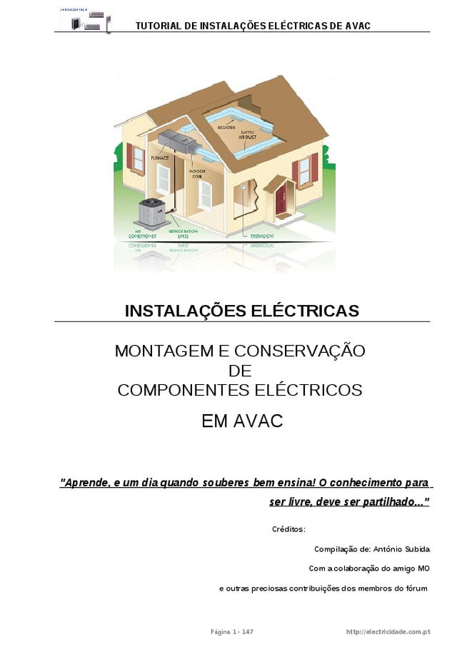 Montagem e conservação de componentes eléctricos em AVAC