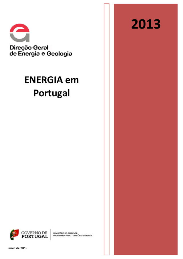 Energia em Portugal — Relatório da Direcção-Geral de Energia e Geologia