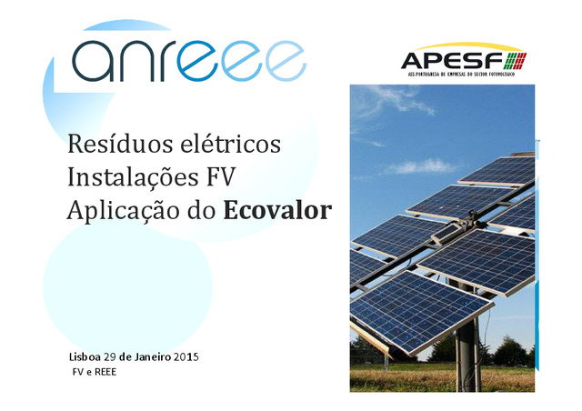 Resíduos elétricos de instalações fotovoltaicas