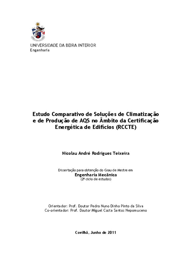 Certificação Energética: Soluções de Climatização e de Produção de Água Quente