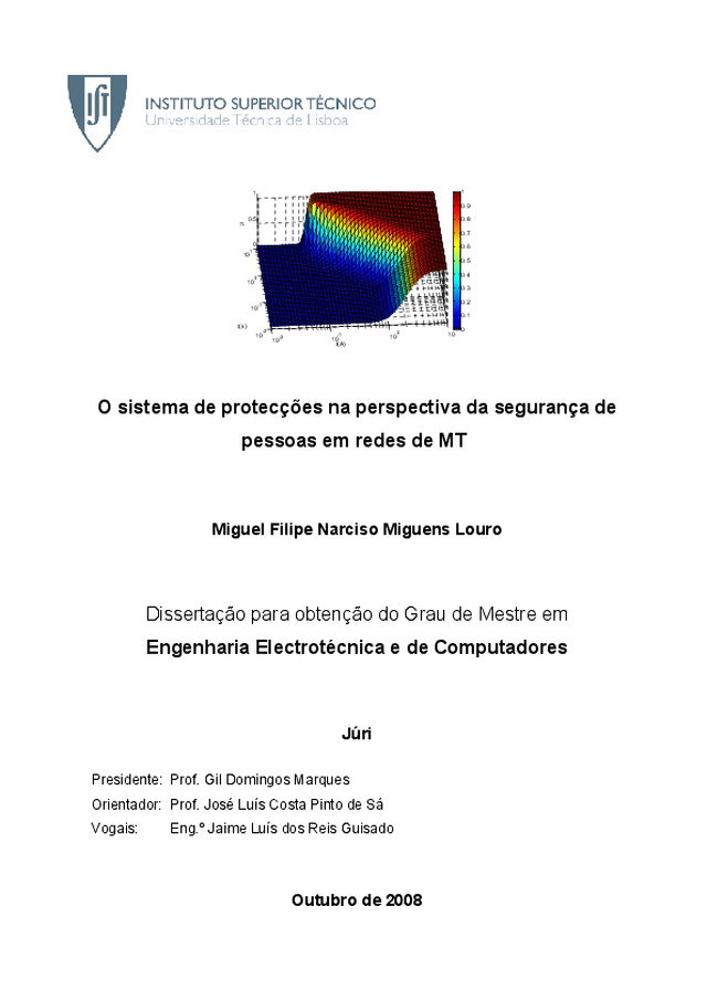 O sistema de protecções na perspectiva da segurança de pessoas em redes de MT